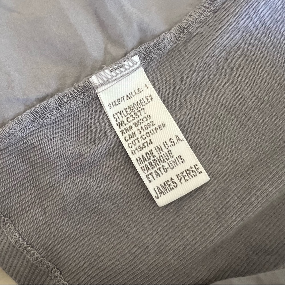 James Perse grey button down top - Picture 5 of 6